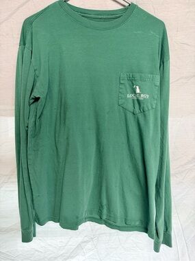 Local Boy Outfitters Men's Long-Sleeve Pocket Tee — Forest Green